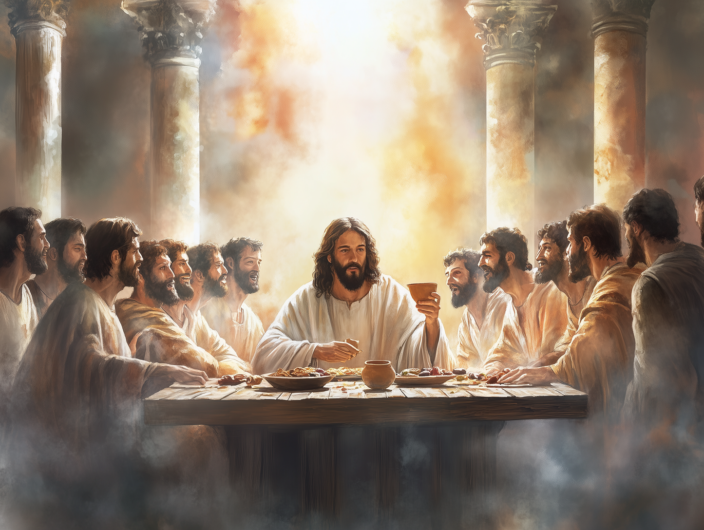 Realistic Last Supper Printable Wall Art for Home or Church Decor